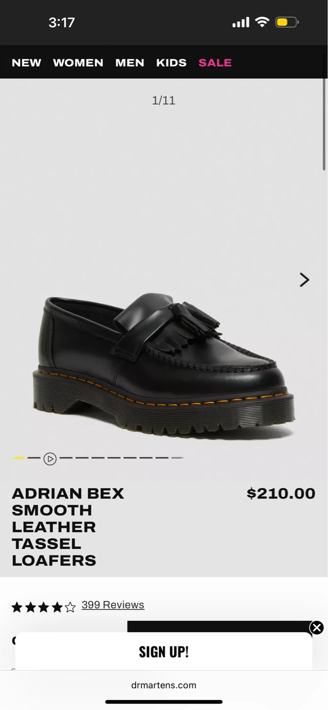 Dr. Martens Adrian Bex Smooth Leather Tassel Loafers