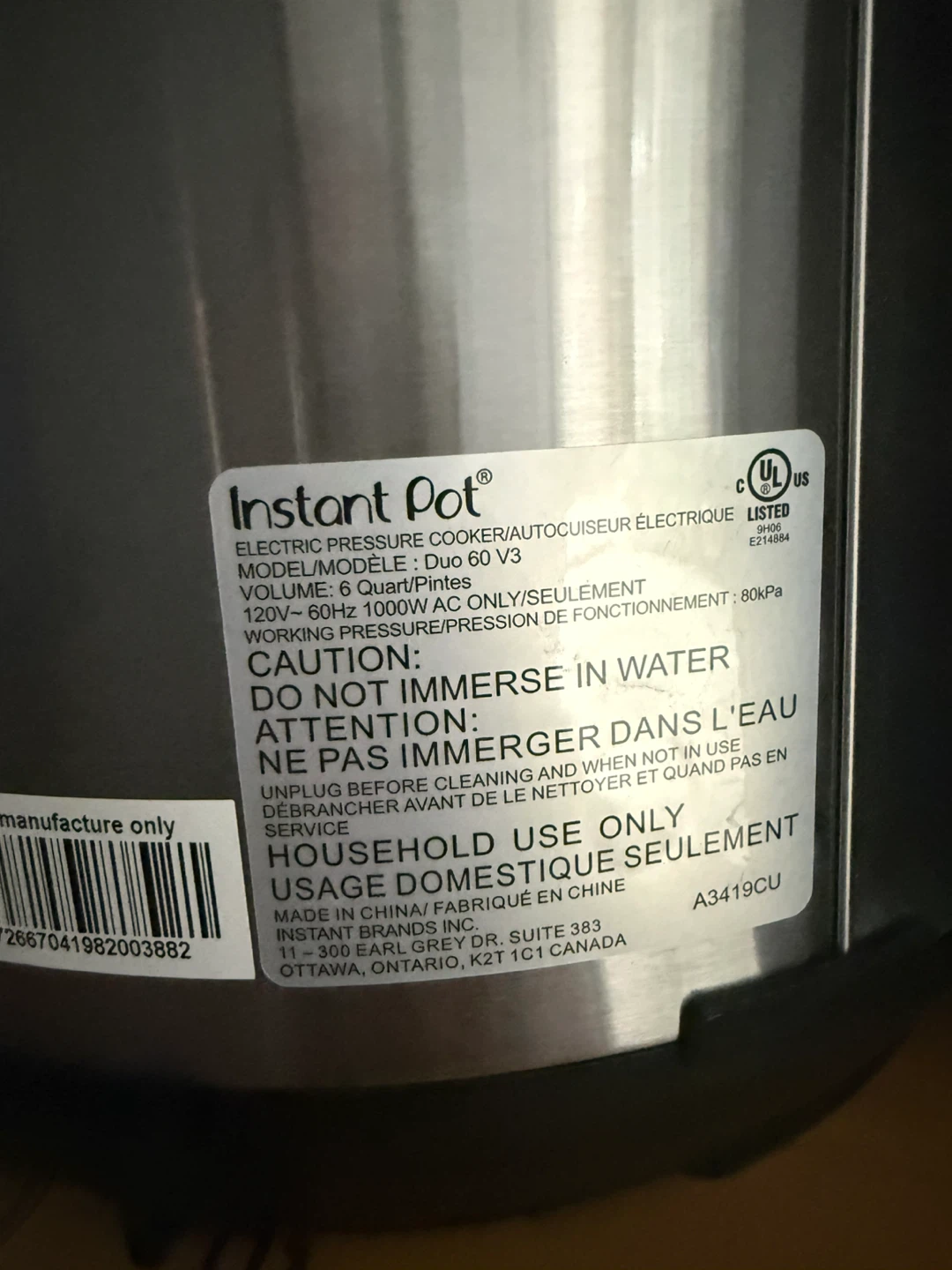 Instant Pot Duo 6 Quart V3 Electric Pressure Cooker - photo 5