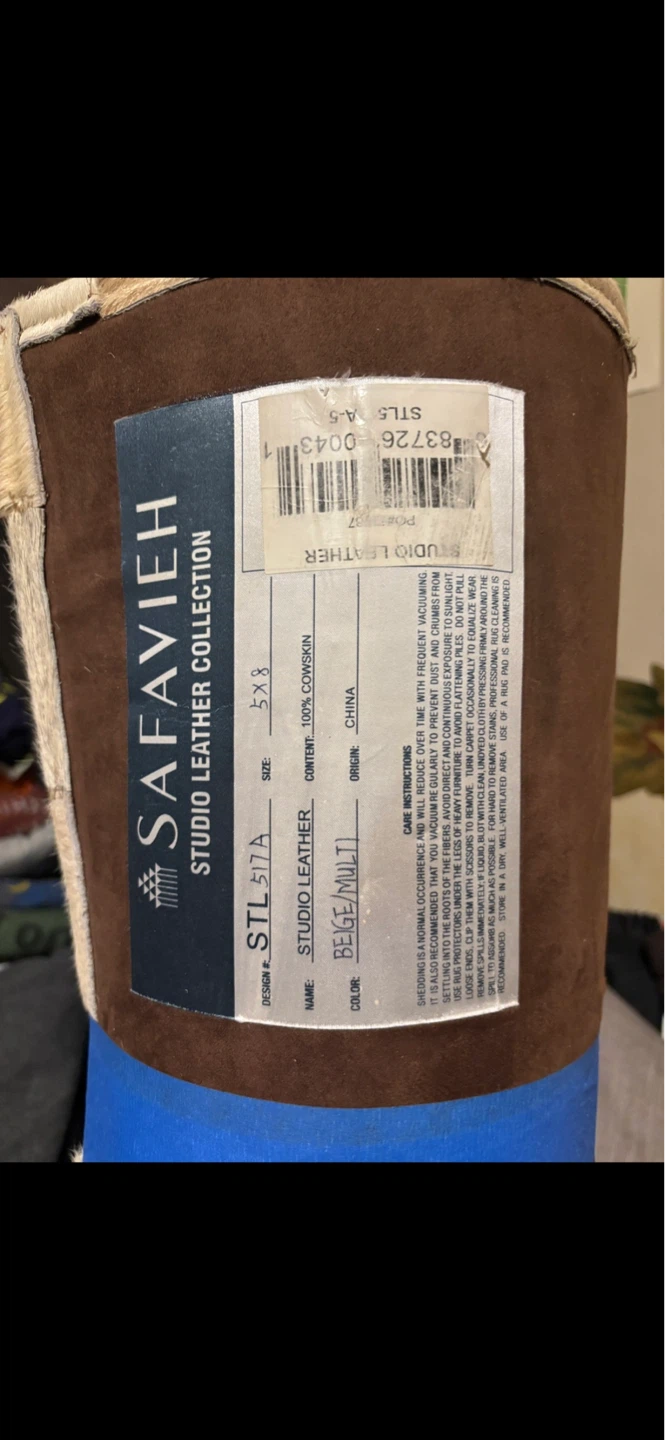 Safavieh Studio Leather Rug 5x8 Beige Multi - photo 2