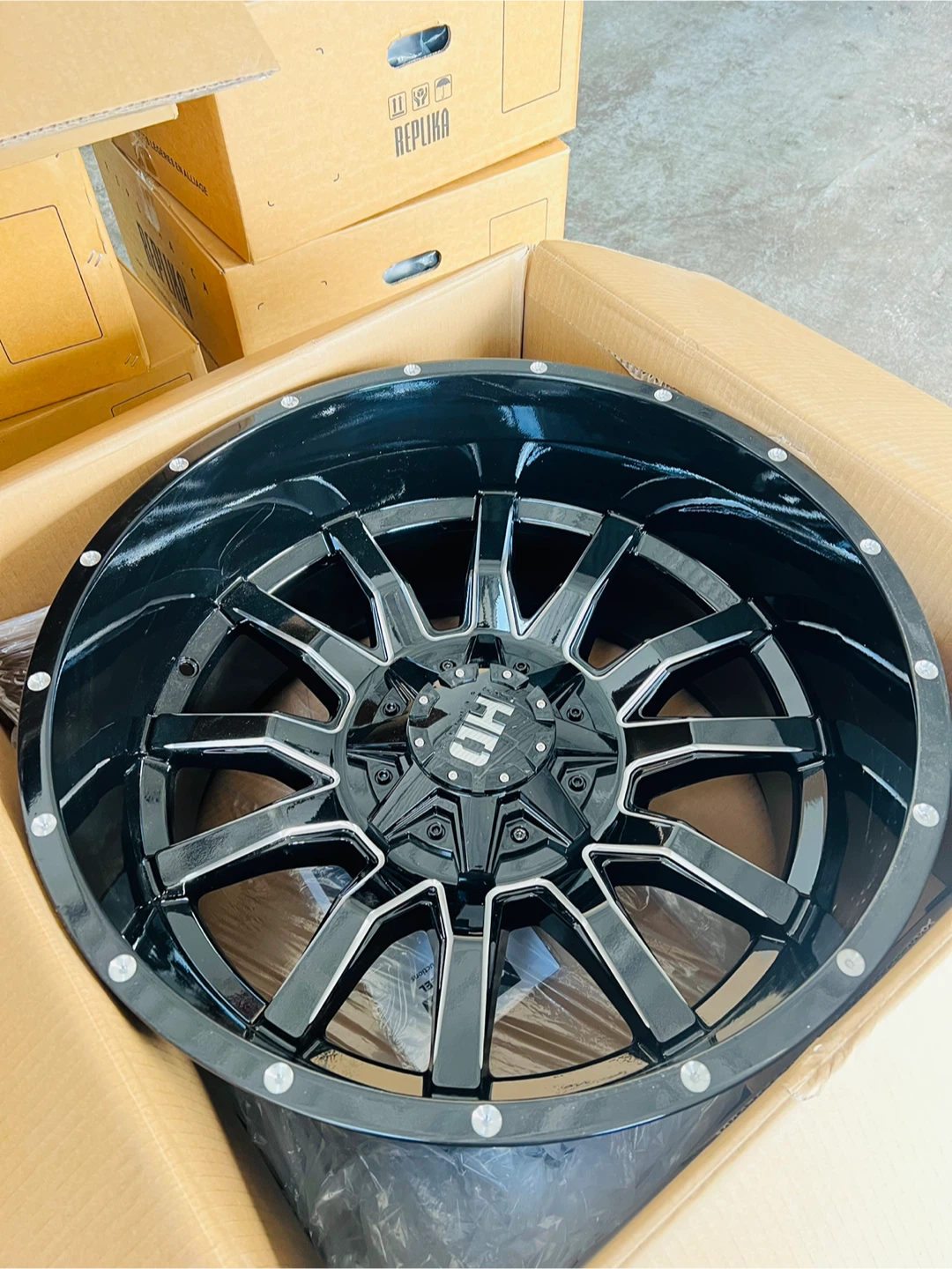 4 NEW 22 INCH 6x139.7 / 6x135 OFFROAD WHEELS 22x12 -44 OFFSET - photo 2