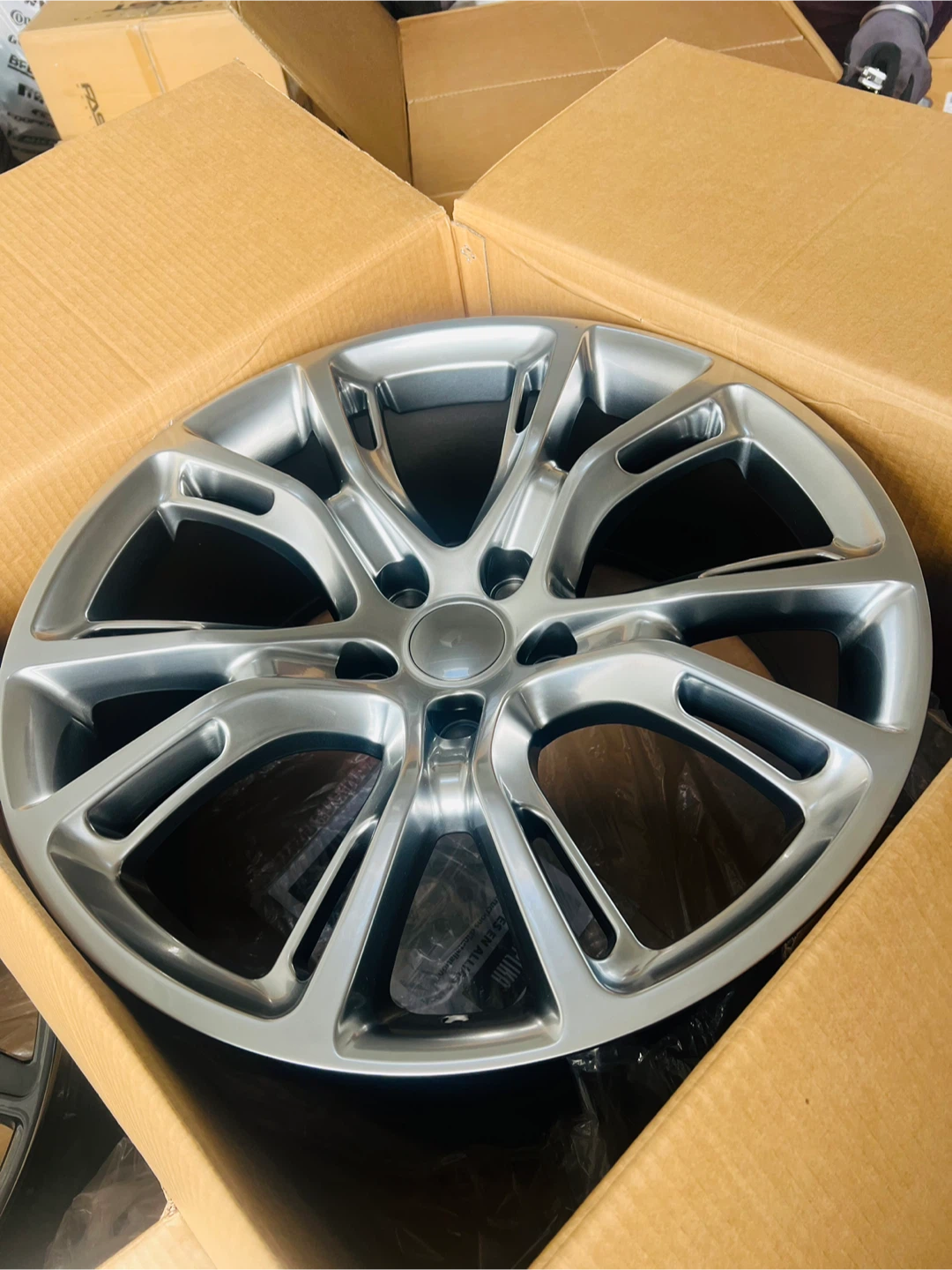4 20 INCH SRT STYLE RIMS 5x127 HYPER BLACK DURANGO / JEEP GC FIT