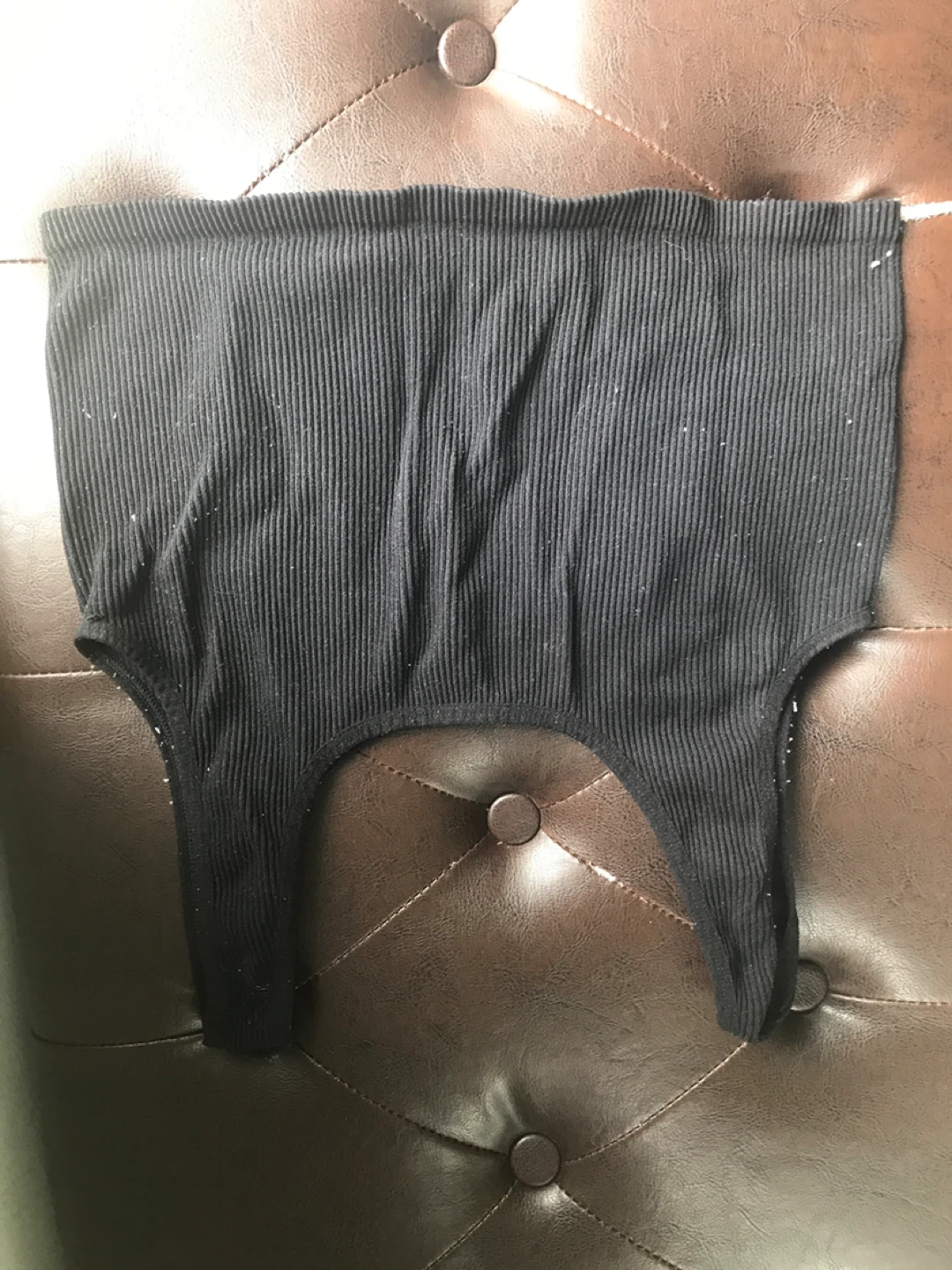 ARDENE Black Ribbed Tank Top M/M