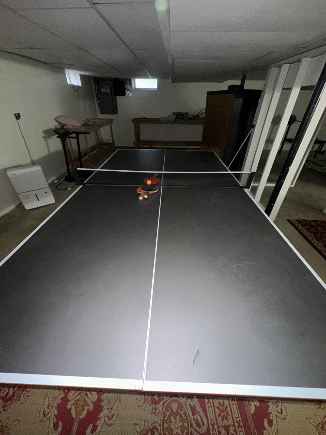 Ping Pong Table, 3 paddles.1 ball.