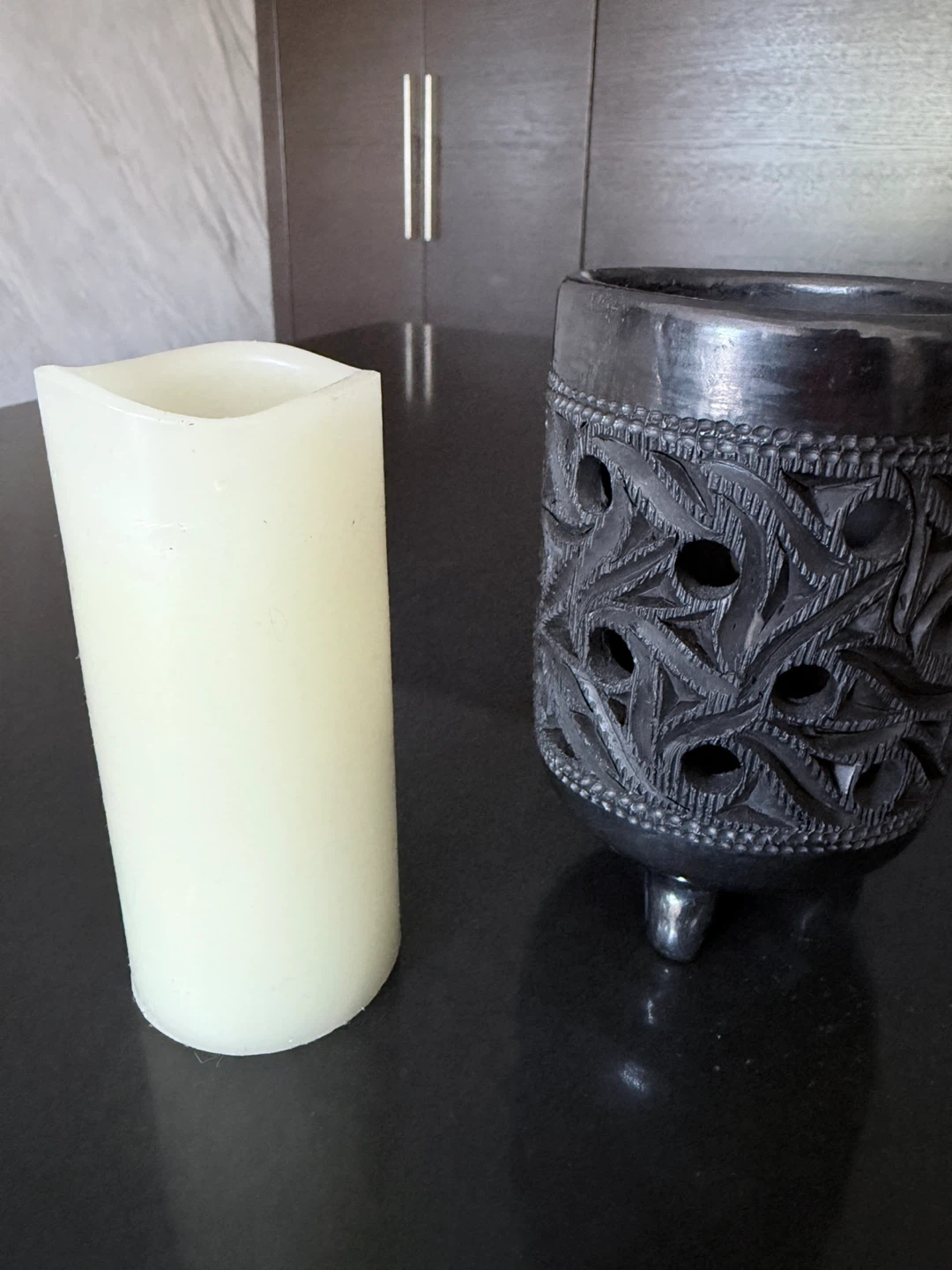 Carved Candle Holder - photo 2