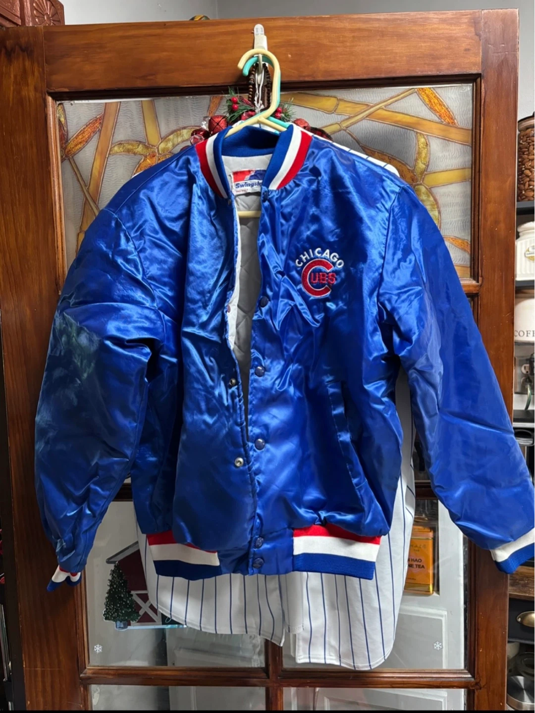 Swingster Chicago Cubs Satin Bomber Jacket
