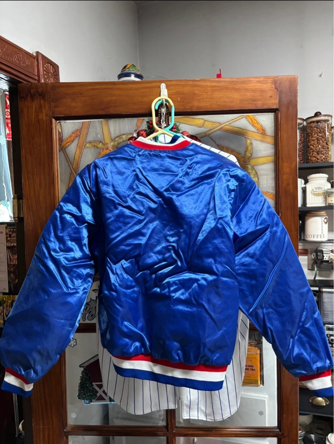 Swingster Chicago Cubs Satin Bomber Jacket - photo 2