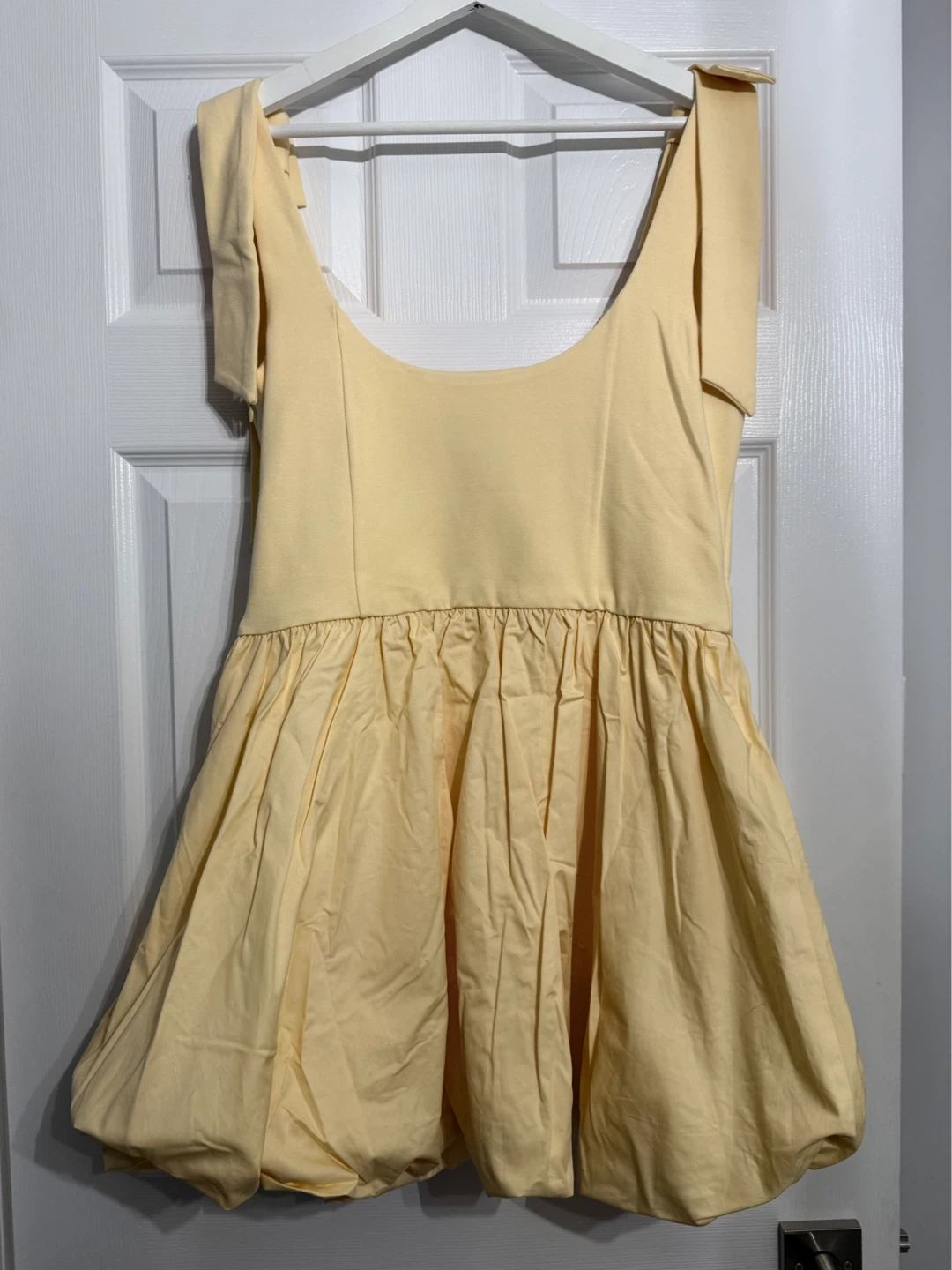 Camila Coelho Yellow Dress with Bow Shoulders - photo 3