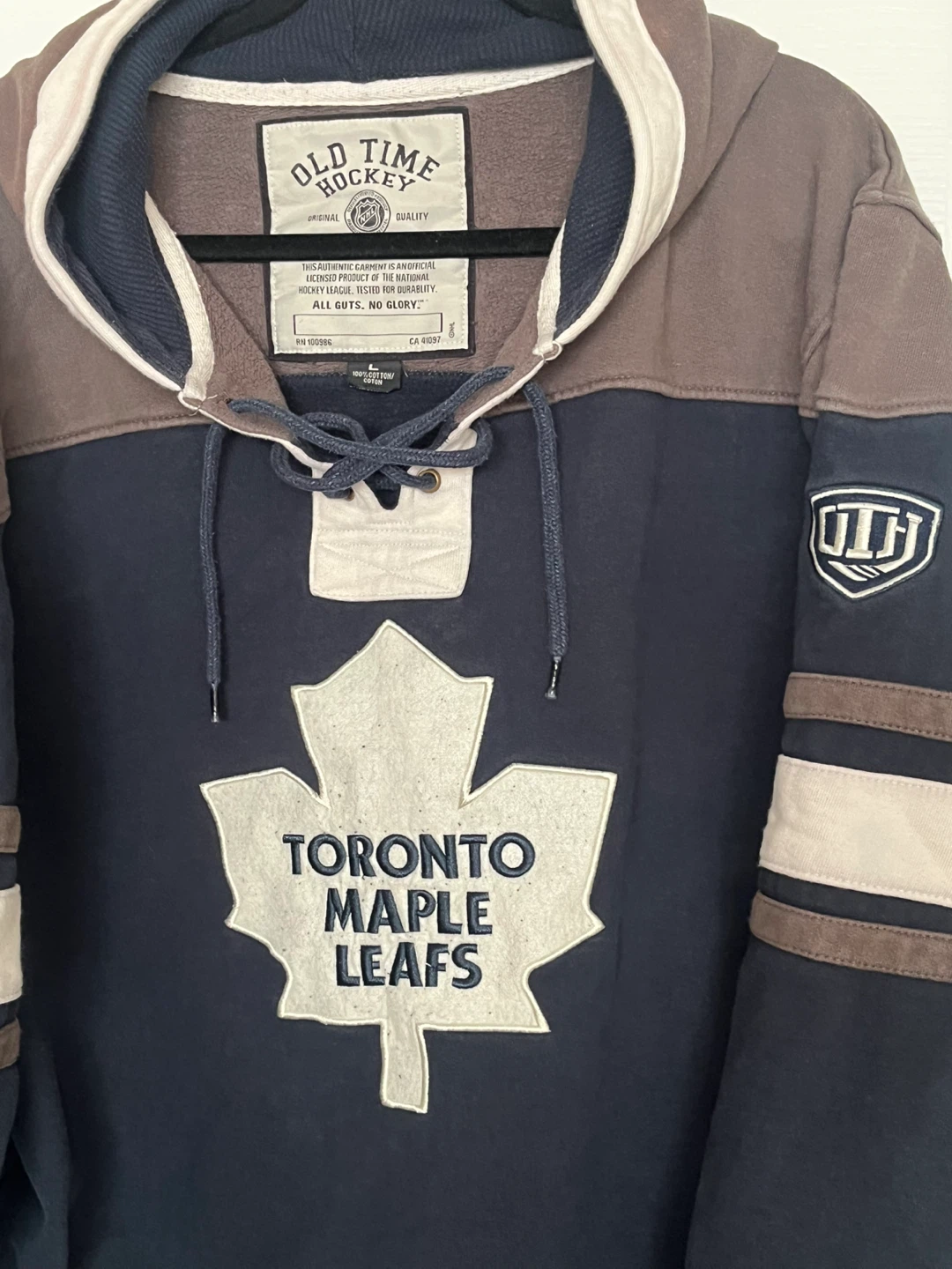 Old Time Hockey Toronto Maple Leafs Hoodie Large - photo 2