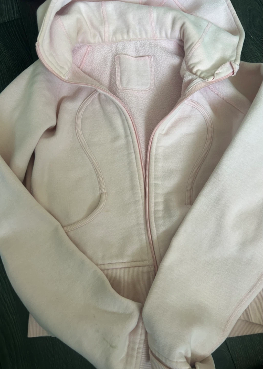 Lululemon Baby Pink Zip Hoodie