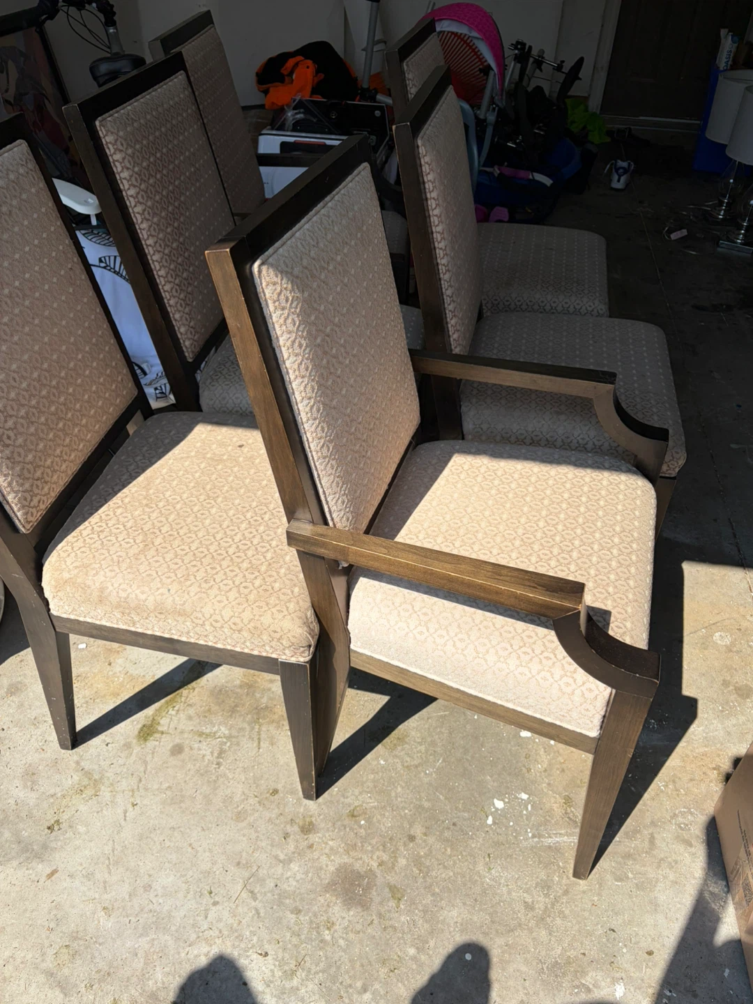 Set of 6 Upholstered Dining Chairs