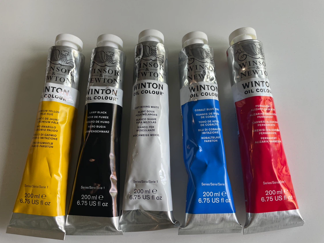 Winsor & Newton Winton Oil Colour Tubes (Set of 5)