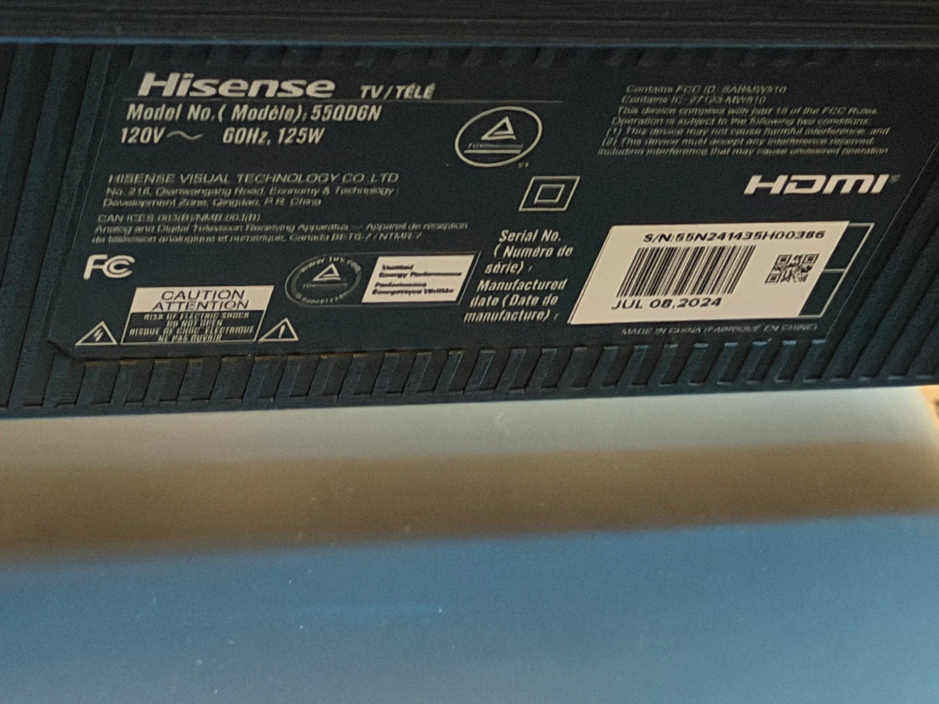 Hisense 55QG6N Smart TV - photo 2