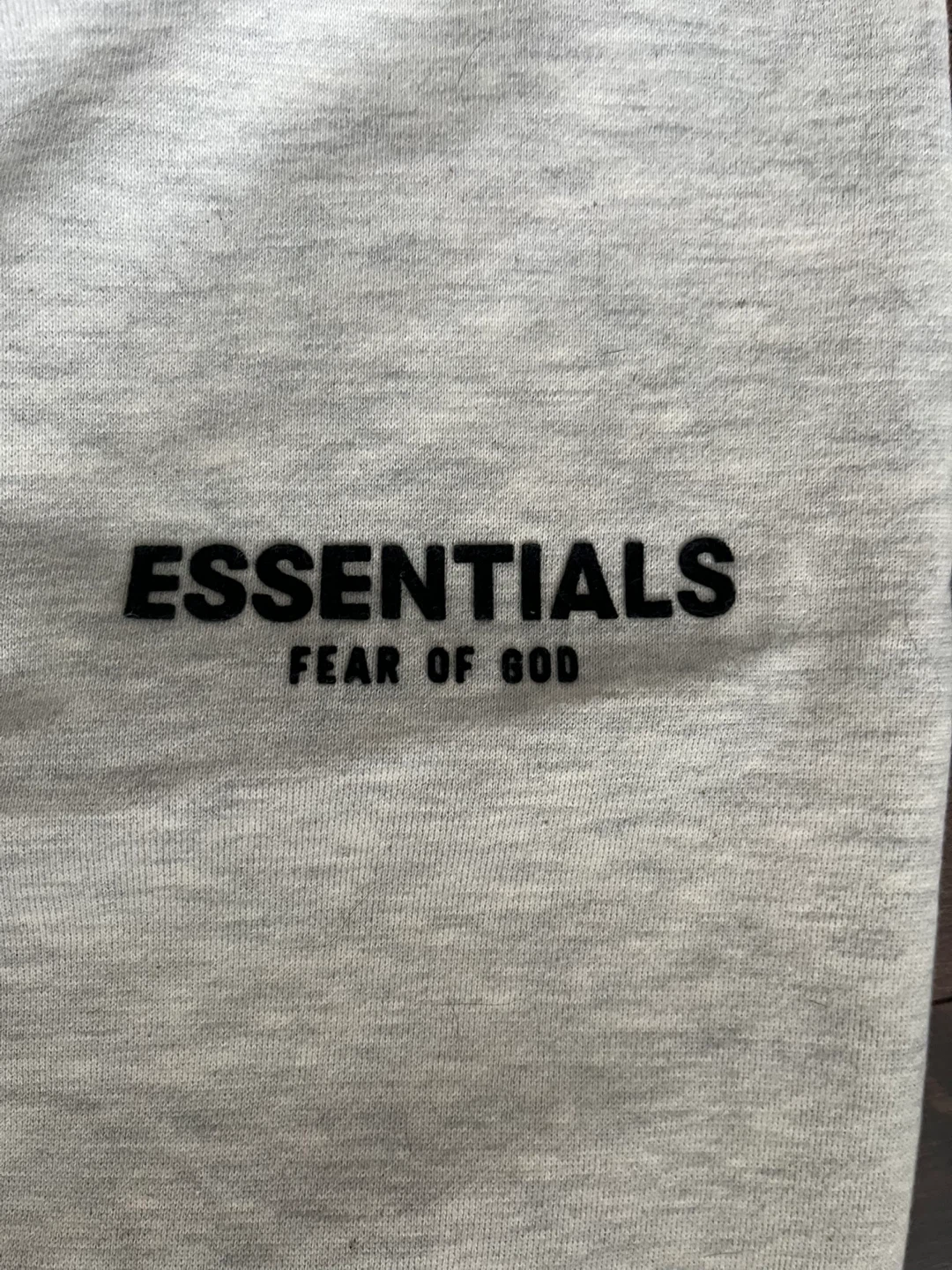 ESSENTIALS Fear of God Sweatpants Light Oatmeal. Cuffed - photo 4