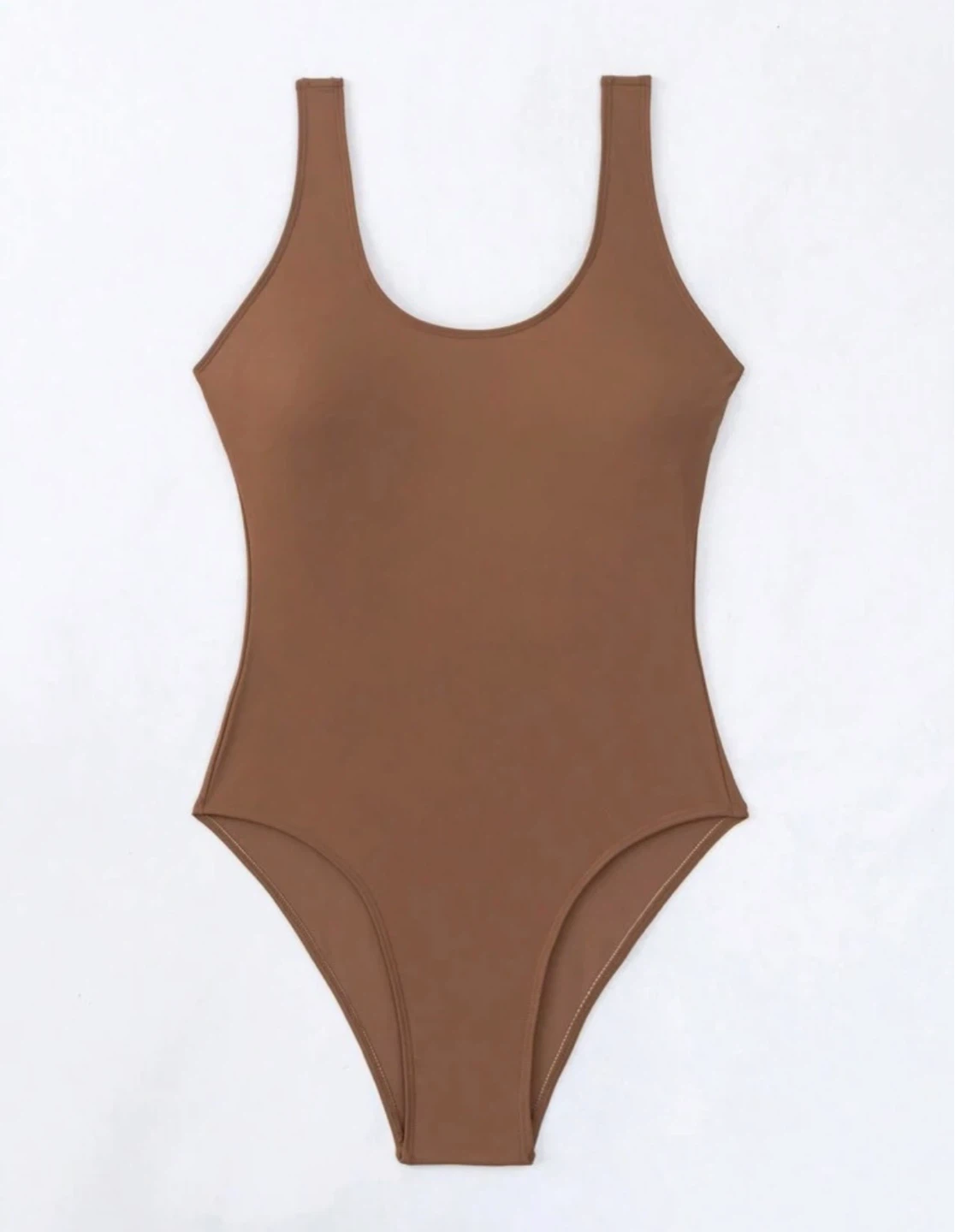 SHEIN Swim Summer Beach' Solid Color One-Piece