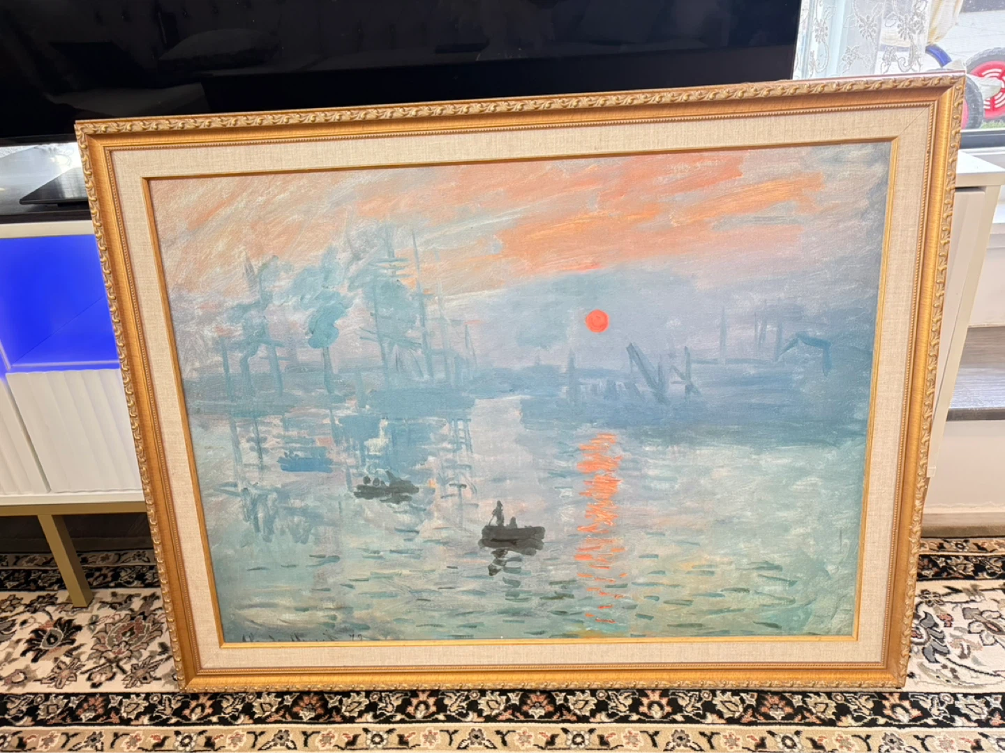 Framed Impressionist Painting - Sunset Scene - photo 5