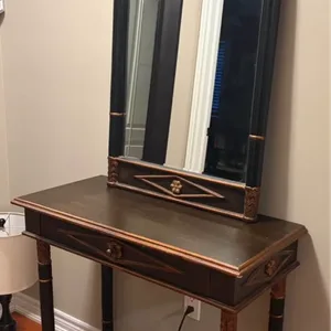 Console Table with matching Mirror / solid wood