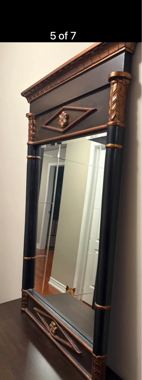 Console Table with matching Mirror / solid wood - photo 5