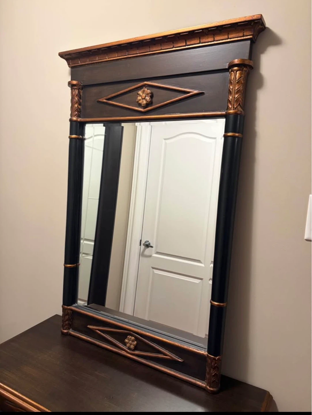 Console Table with matching Mirror / solid wood - photo 2