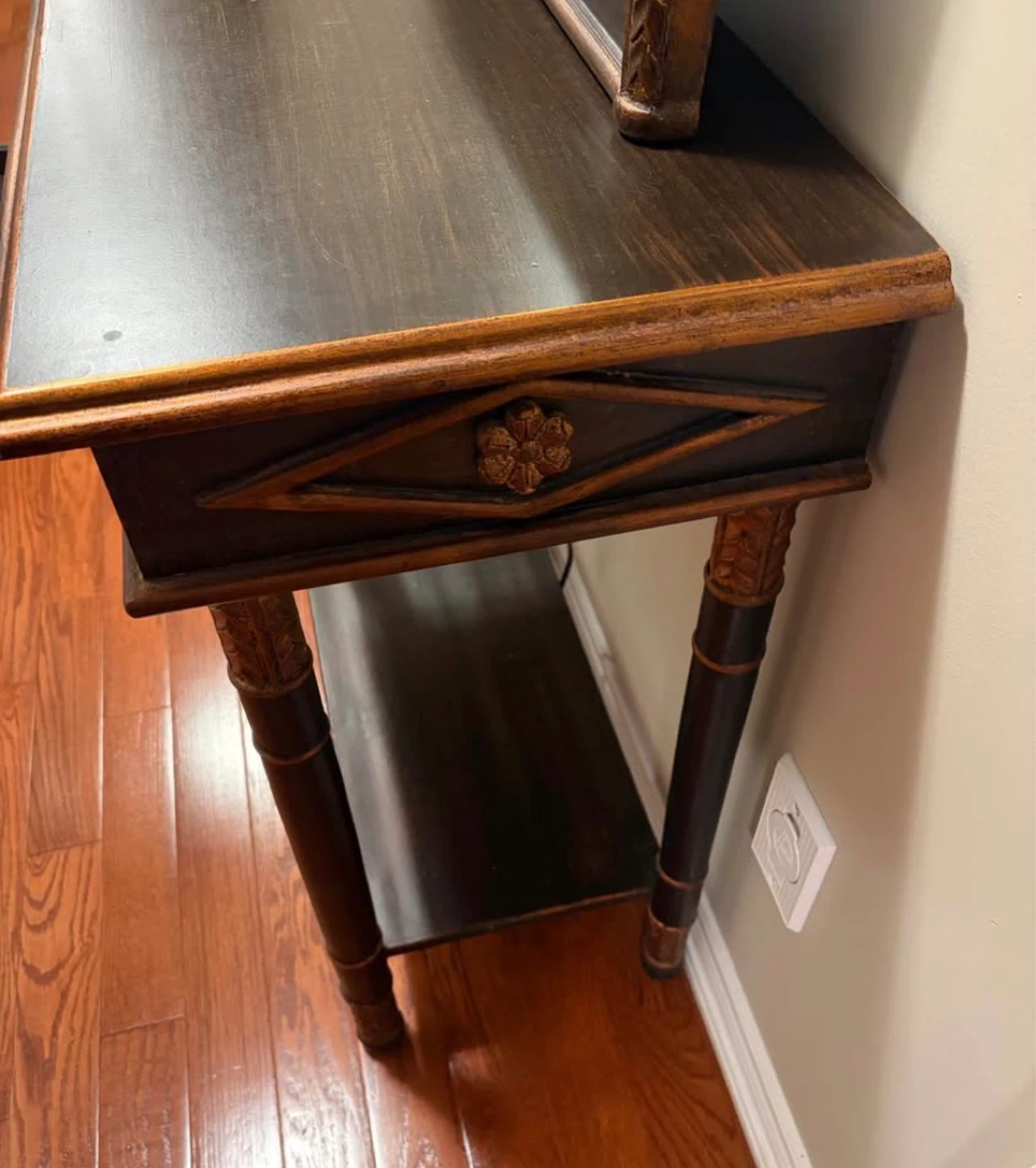 Console Table with matching Mirror / solid wood - photo 4