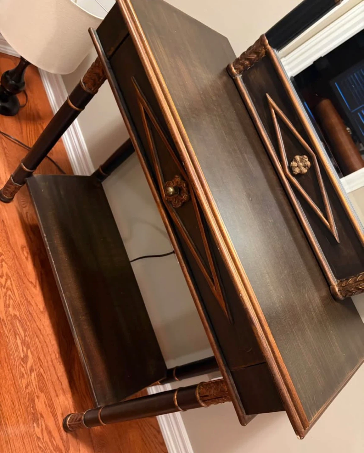 Console Table with matching Mirror / solid wood - photo 3