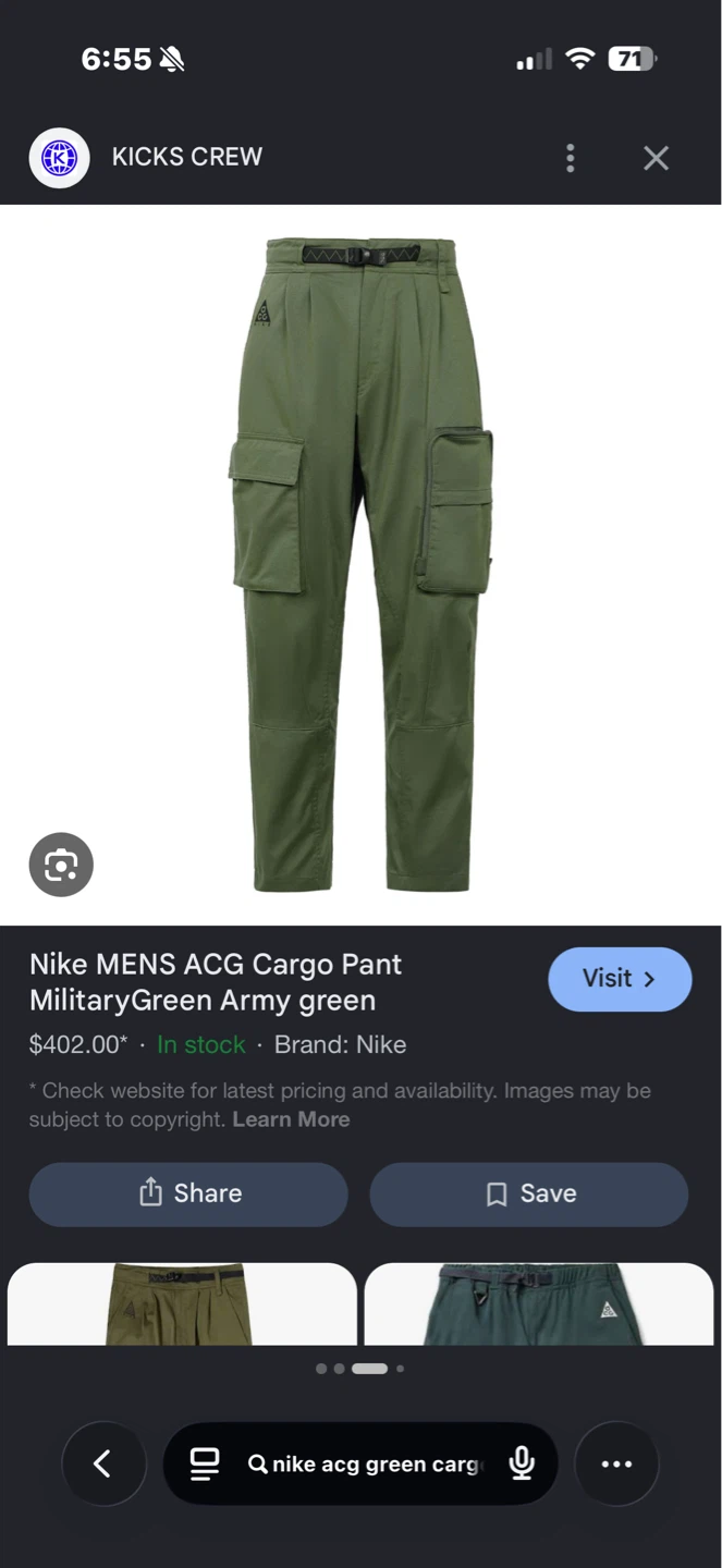 Nike ACG Cargo Pants - Large (Never Worn) - photo 5