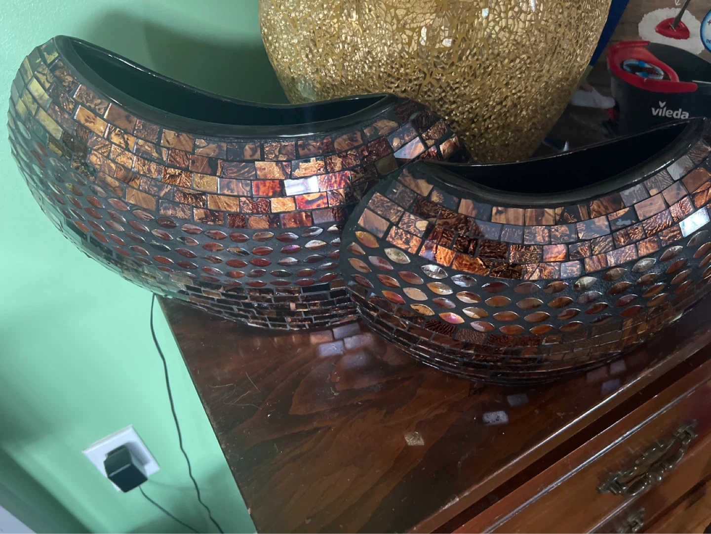 Mosaic Decorative Vases - Set of 2