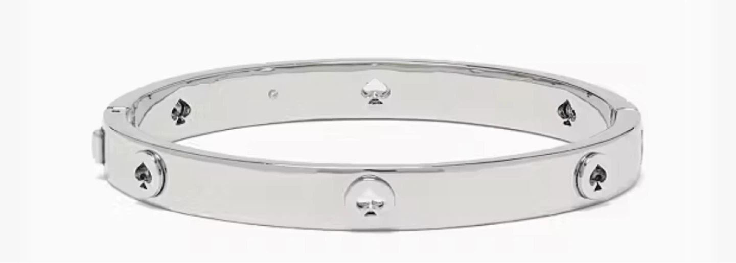KATE SPADE Spot The Spade Studded Hinged Bracelet KE759 New - photo 2