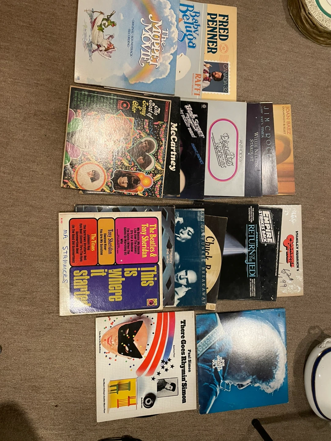 Vinyl record collection