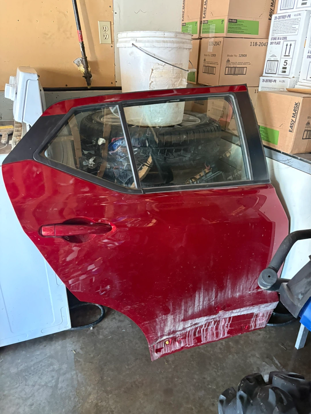 Red Car Door and Pair of Front Seats - photo 2