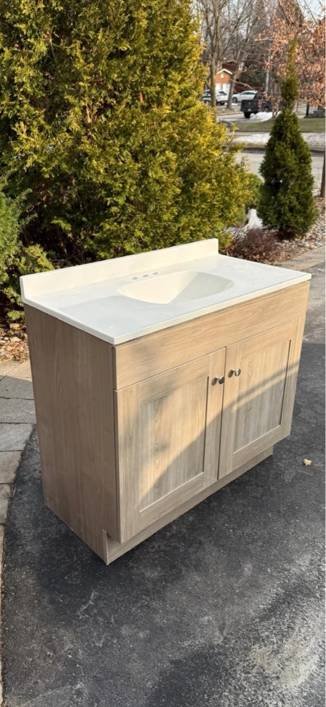 Bathroom Vanity with Sink Top – Excellent Condition- Never used! - photo 2