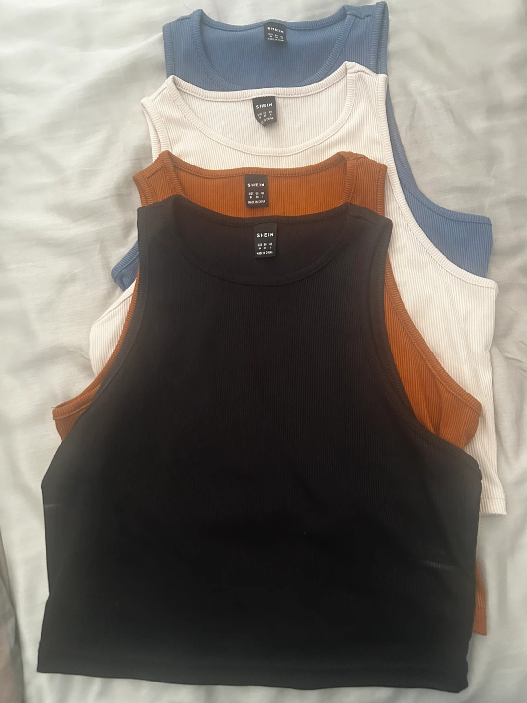 Shein Ribbed Racerback Tank Tops (4 Pack) - photo 2
