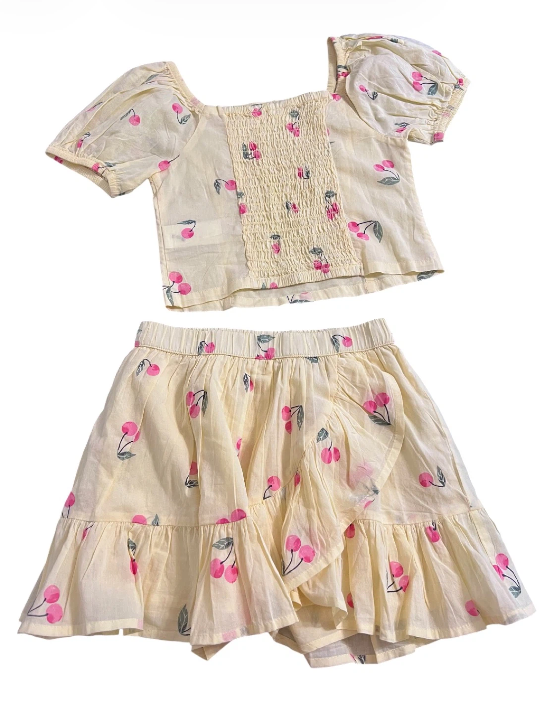 Brand New Gap Kids Cherry Print 2-Piece Set – Size Medium (8) 🍒
