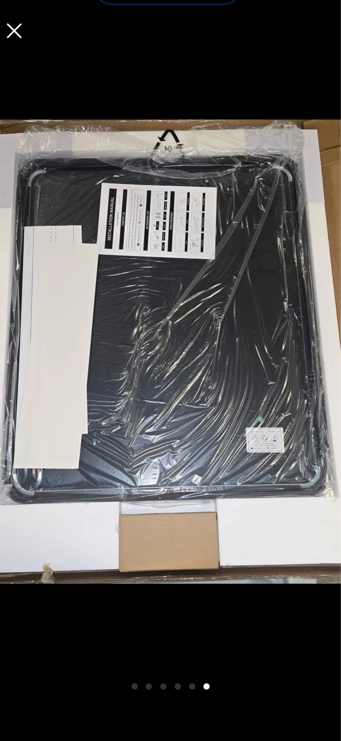 NEW Matte Black Bathroom Mirror – 24” x 20” – Brand New in Box - photo 2