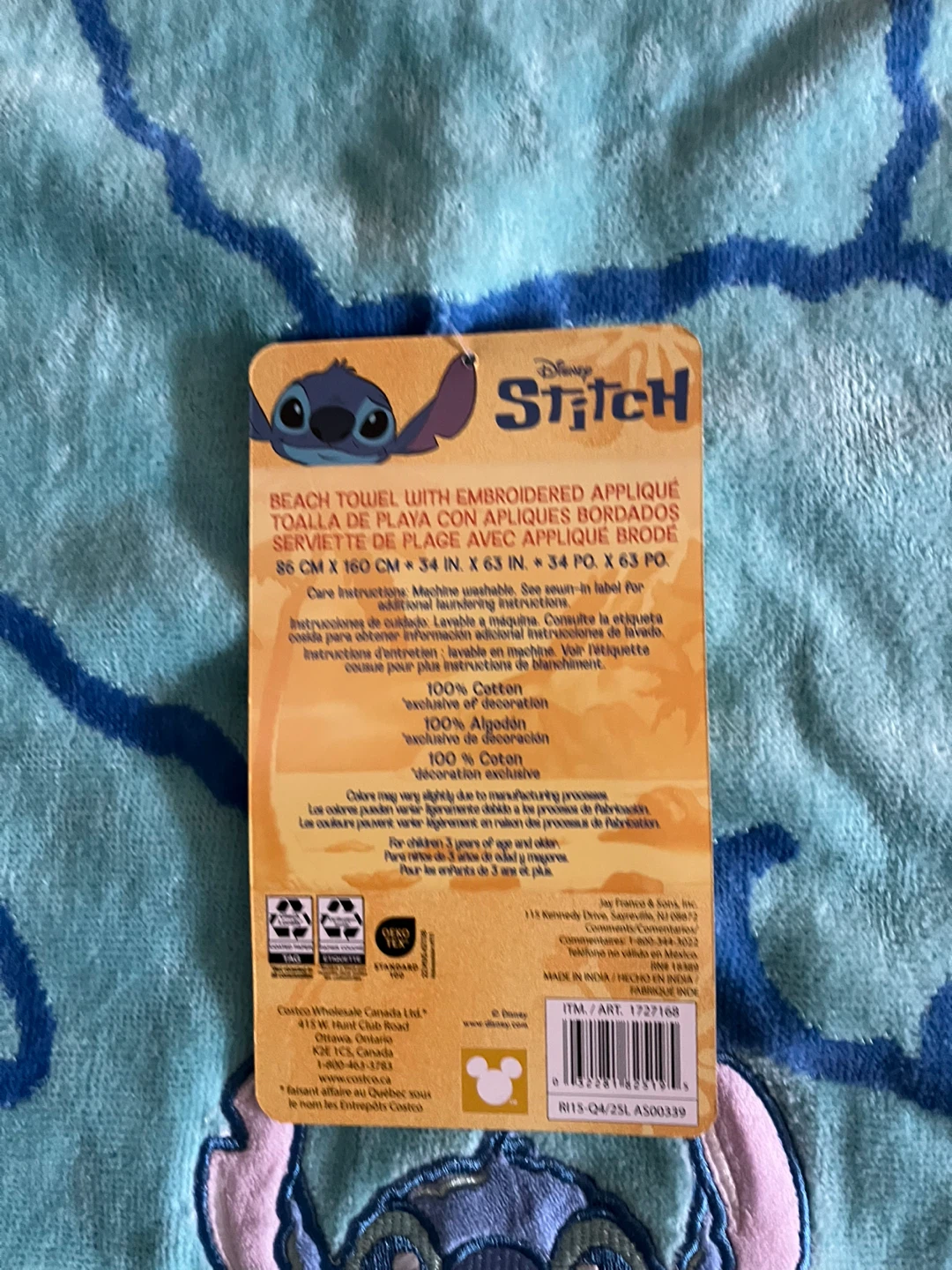 Disney Stitch Beach Towel - photo 4