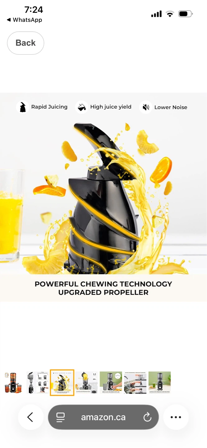 SUSTEAS Slow Juicer - photo 3