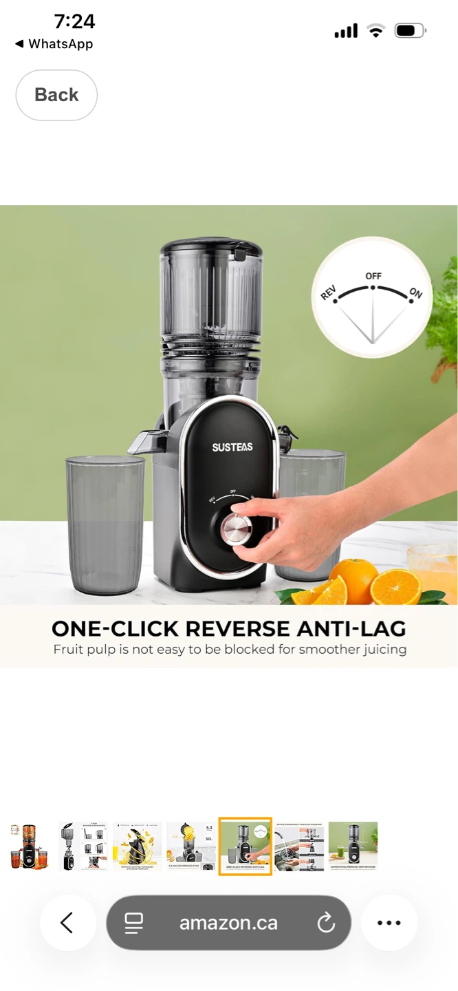 SUSTEAS Slow Juicer - photo 5