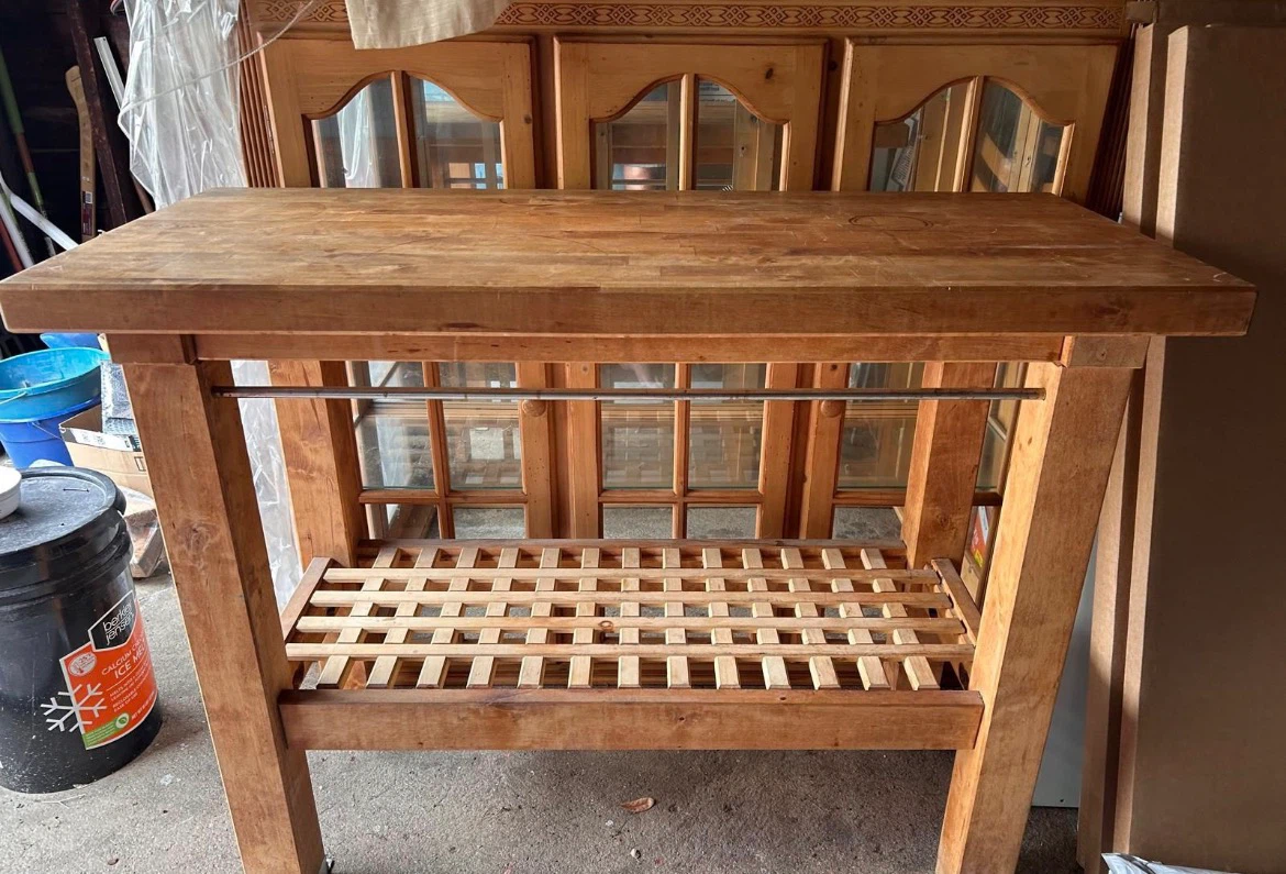 Wooden Kitchen Island