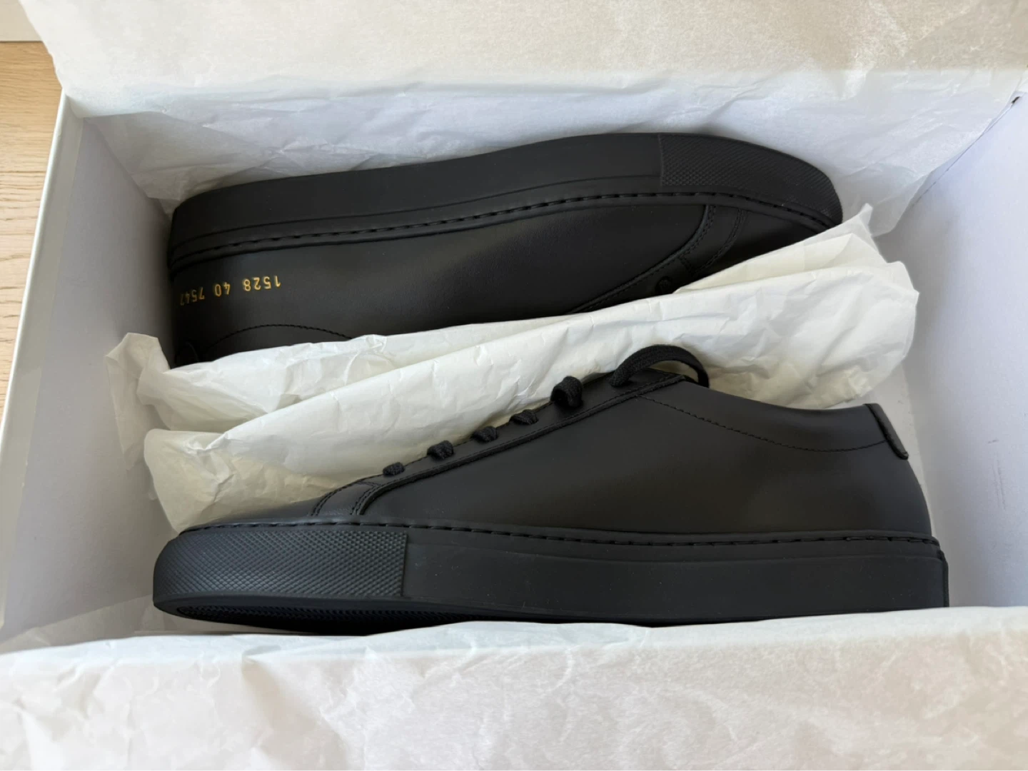 Common Projects Black Leather Sneakers (BRAND NEW!) - photo 5