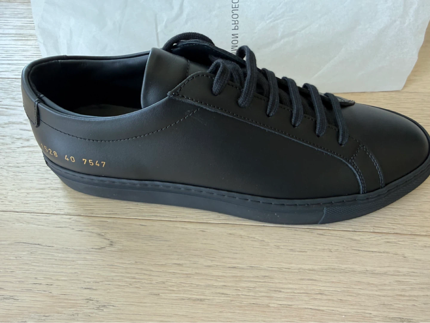 Common Projects Black Leather Sneakers (BRAND NEW!) - photo 4