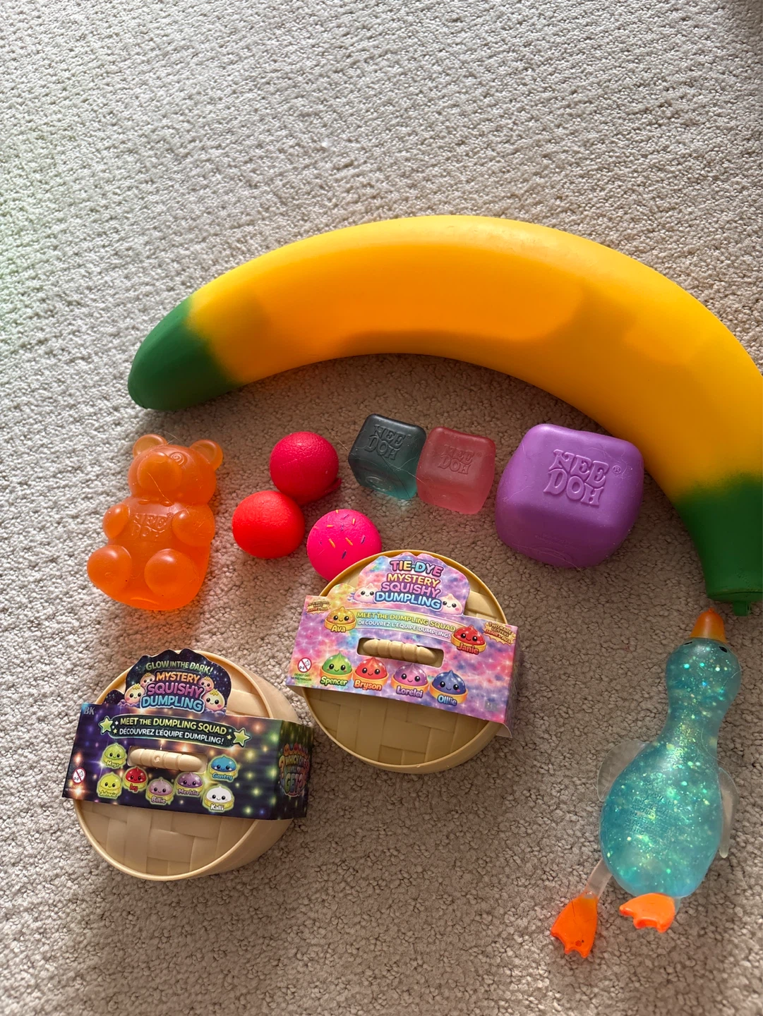 Nee doh,dumpling and other squishes