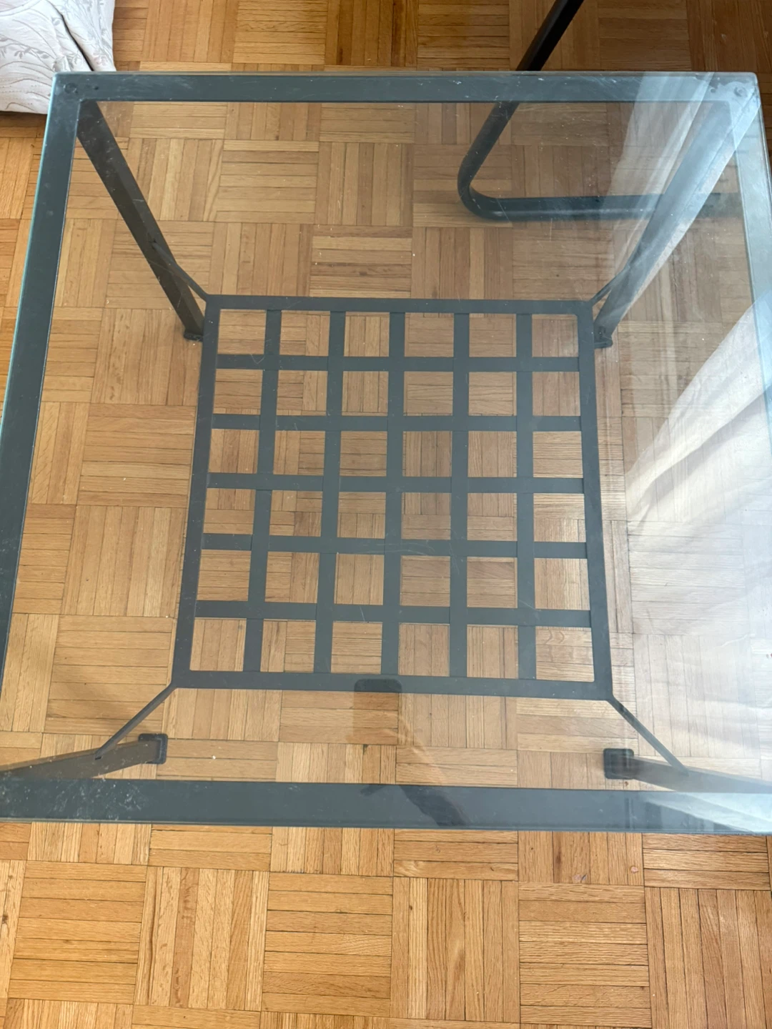 Glass and Metal Coffee Table - photo 2