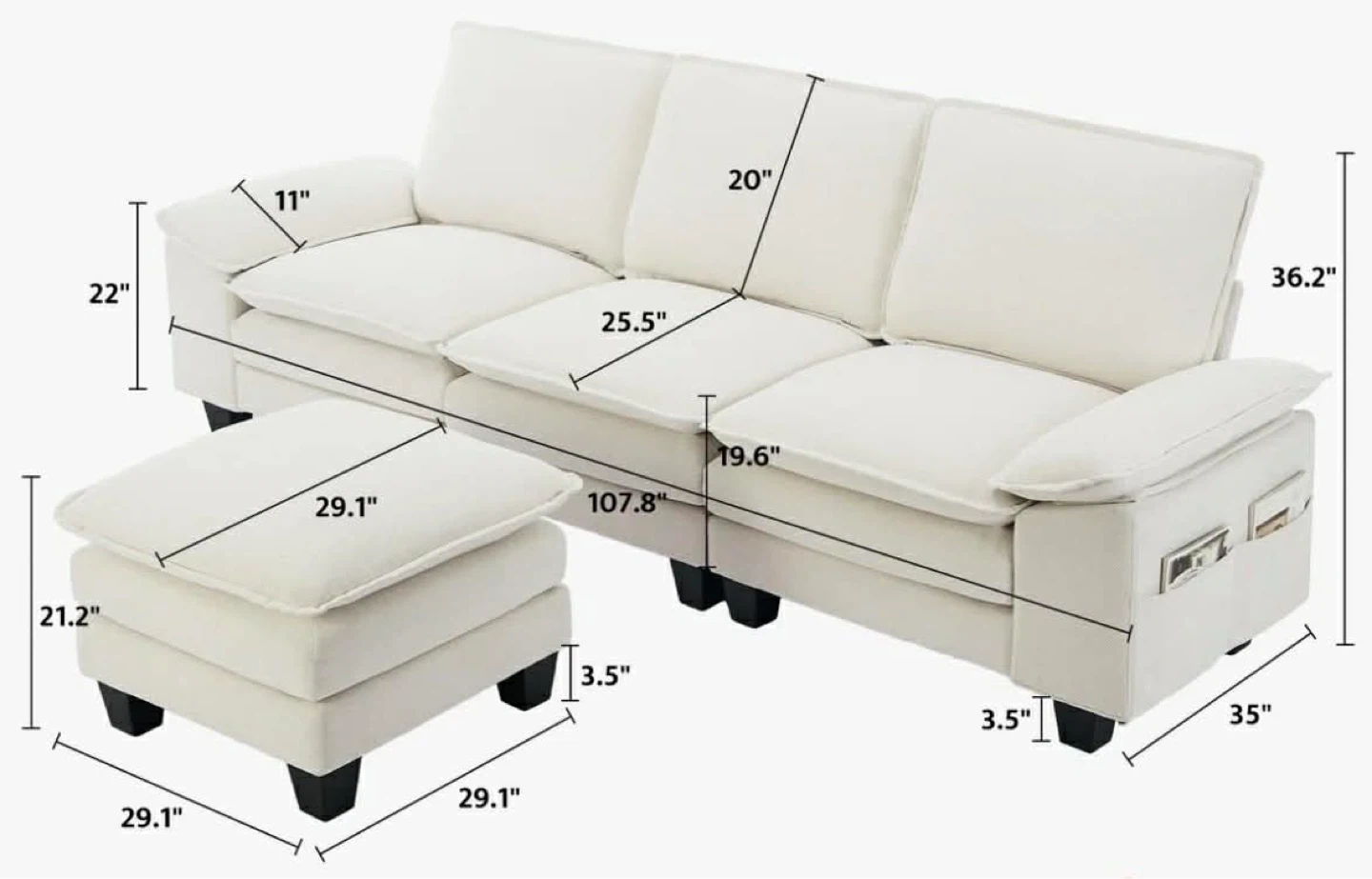 Sectional Couch - photo 4