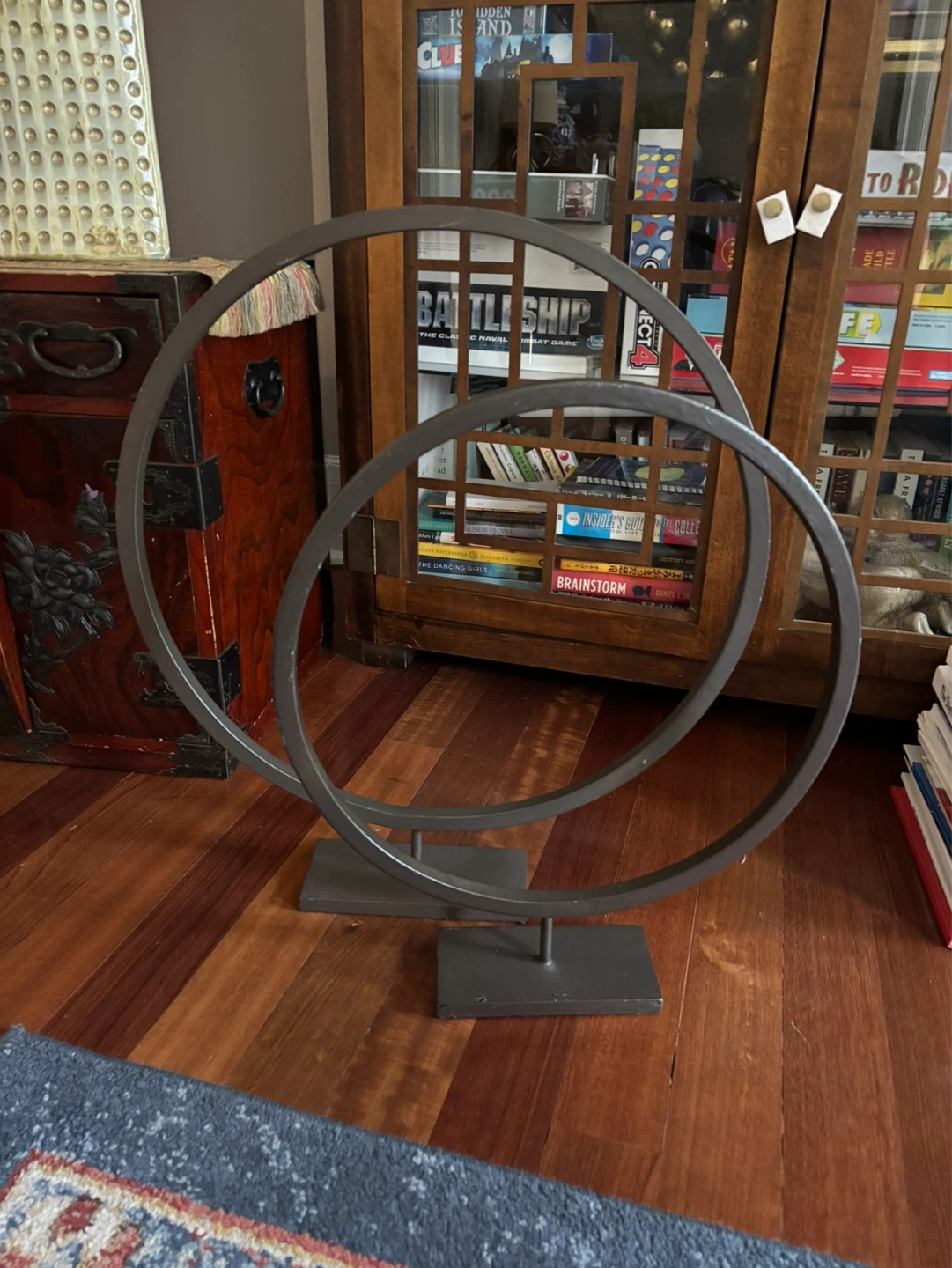 Crate and Barrel Metal Hoop Sculpture