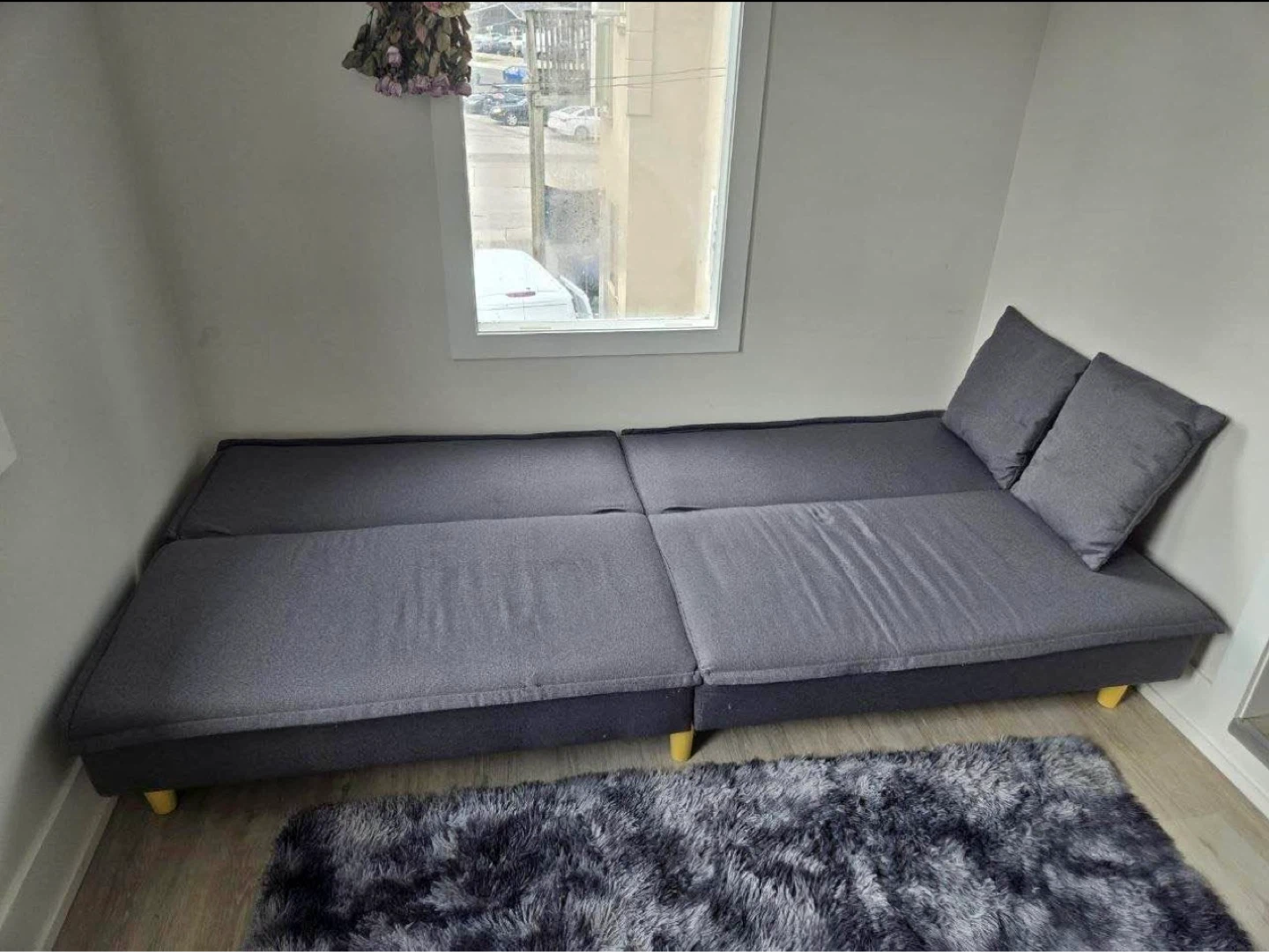 Grey Futon Sofabed - photo 2