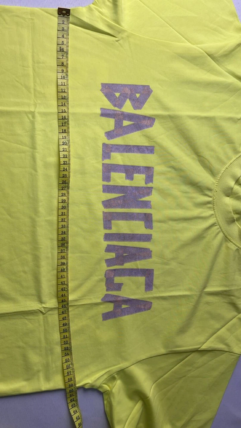 Balenciaga Neon Yellow Logo T-Shirt - photo 3