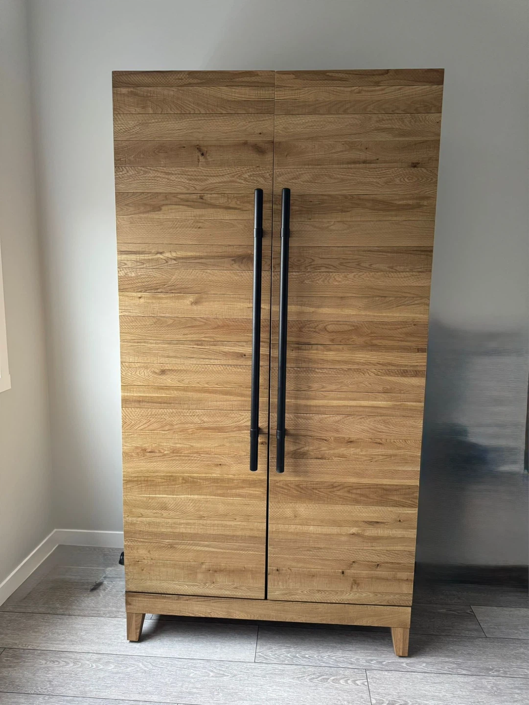 Ifurniture Solid Wood Bar Cabinet - Oak - photo 2