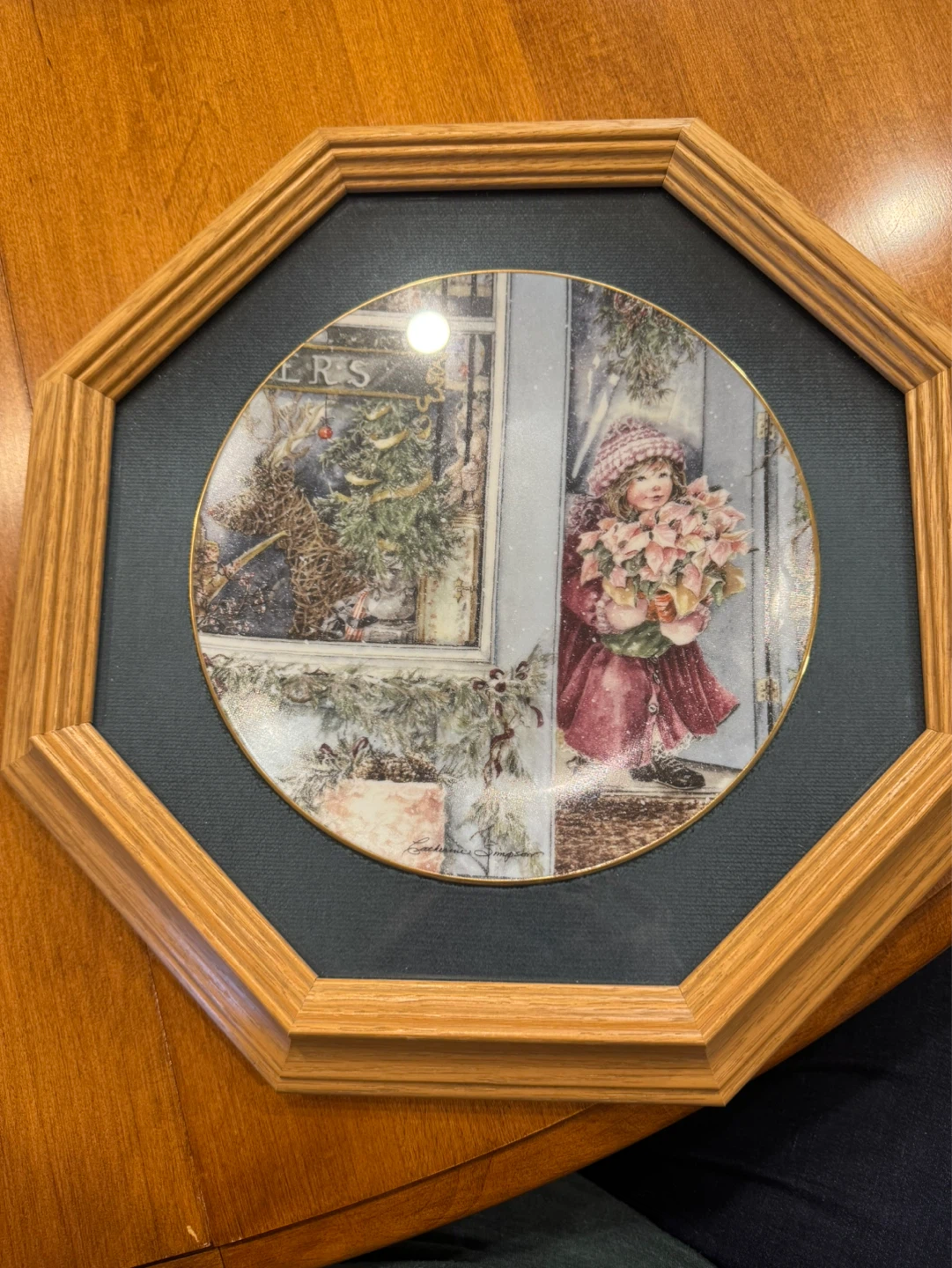 2 Framed Catherine Simpson Collector Plates - photo 3