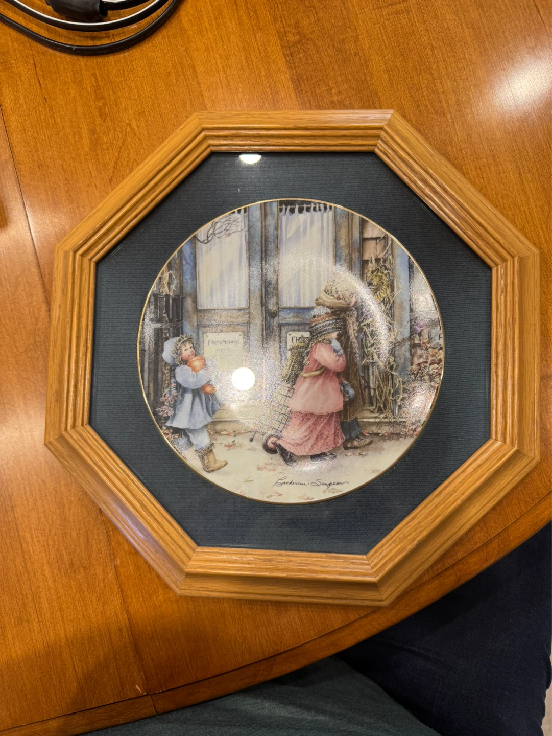 2 Framed Catherine Simpson Collector Plates