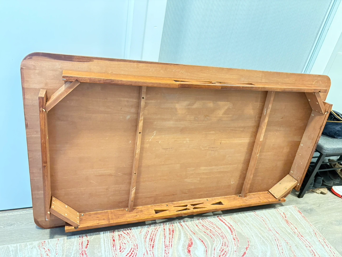 Wooden Dining Table with Detachable Legs - photo 5