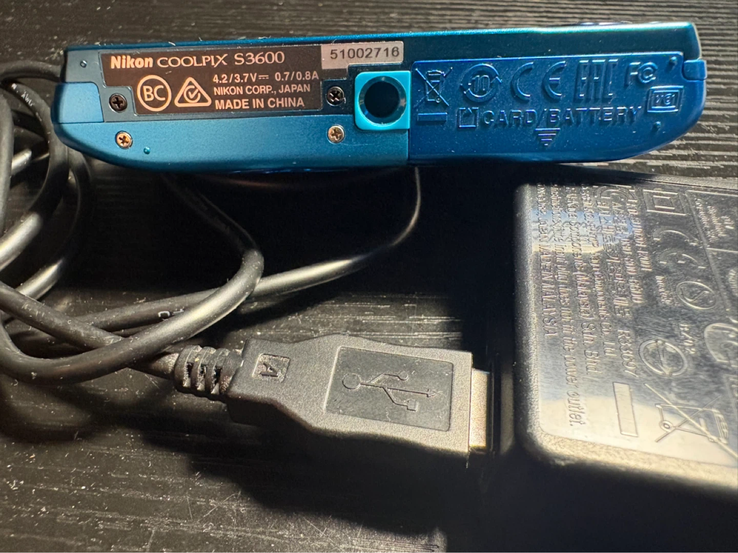 Nikon COOLPIX S3600 Blue Digital Camera with Charger - photo 4
